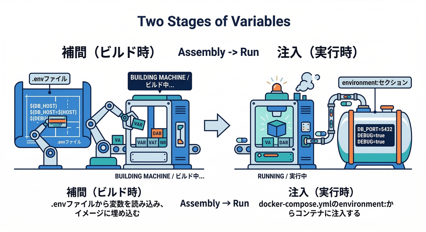 Two Stages of Variables