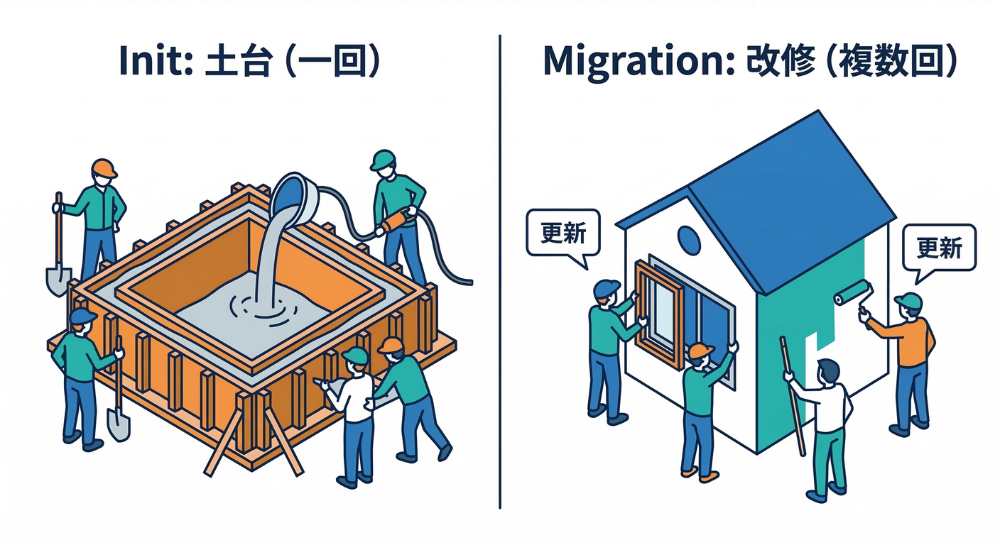 Migration vs Init