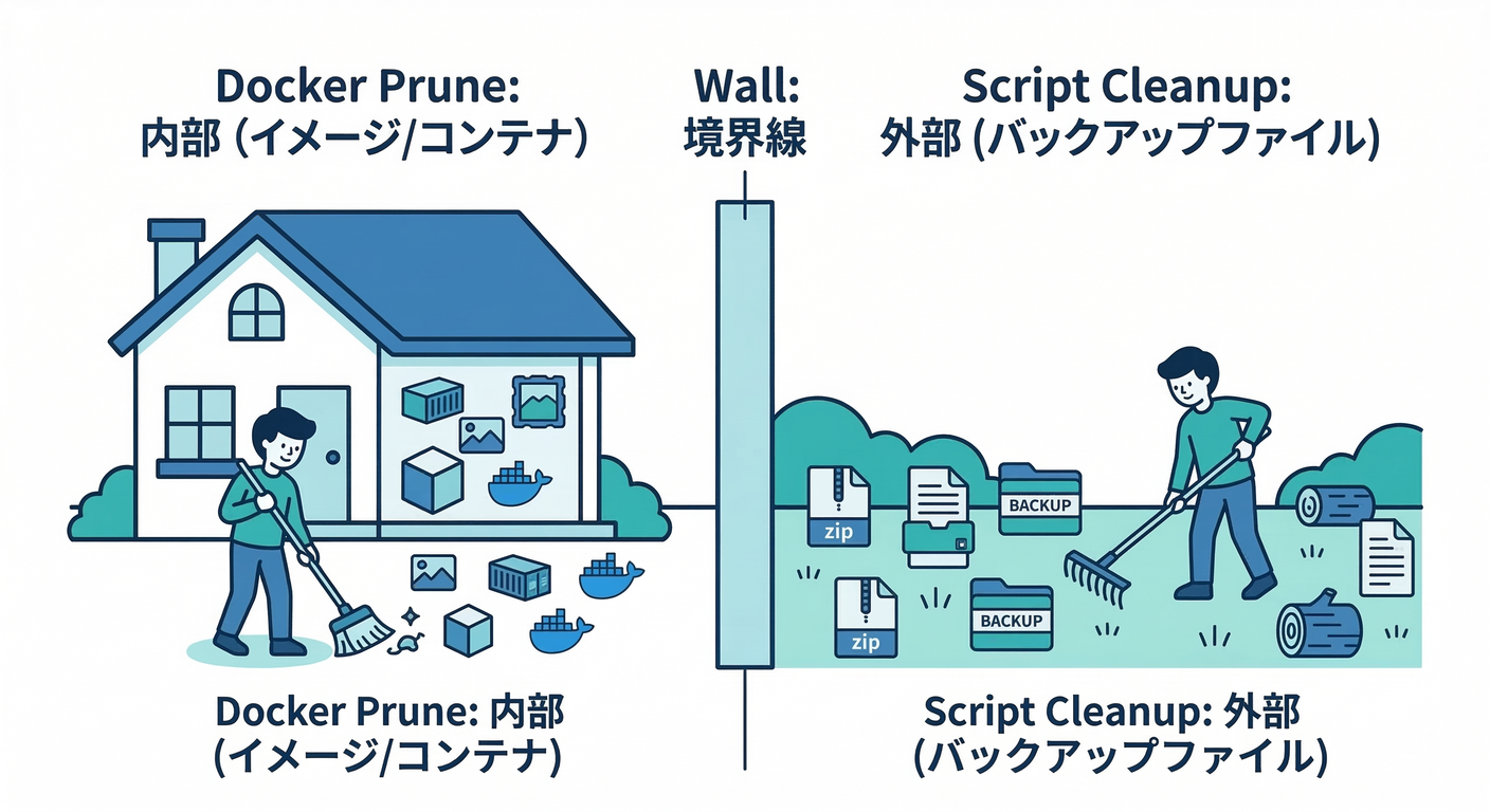 Prune vs Cleanup