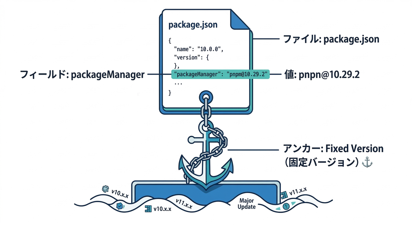 packageManager Field Anchor