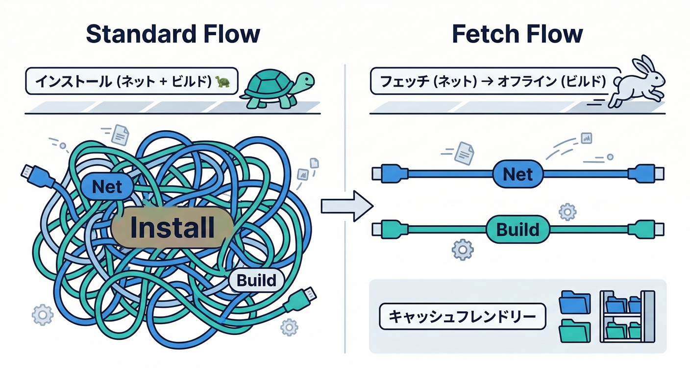 Fetch vs Standard Flow Comparison