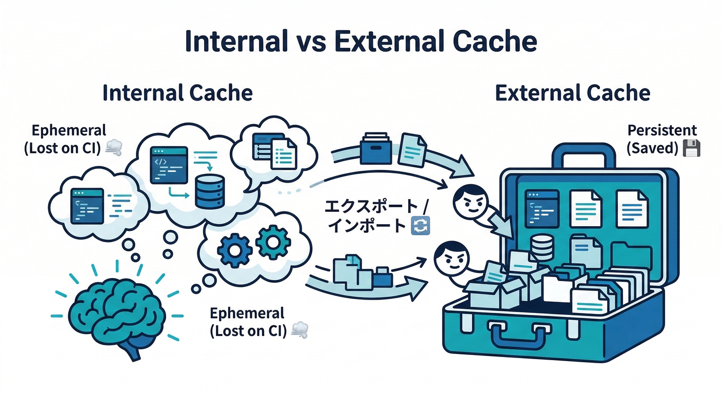 Internal vs External Cache