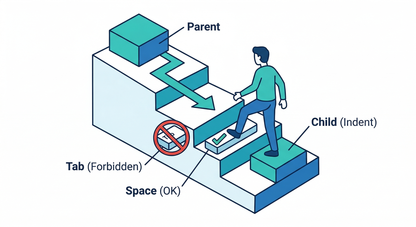 YAML Indentation Stairs
