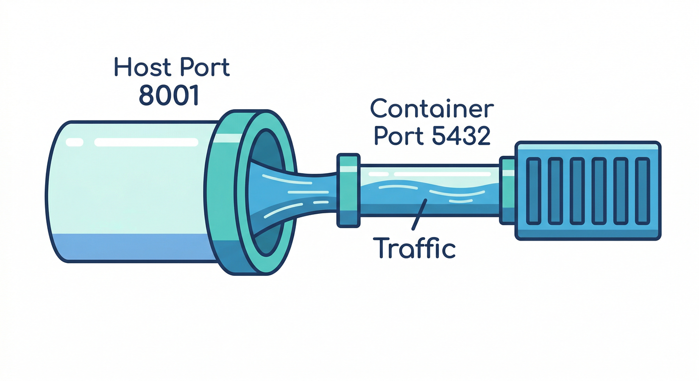 Host Port vs Container Port Flow