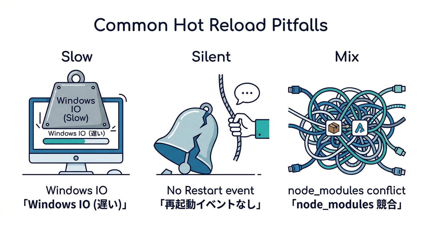 ホットリロードの落とし穴