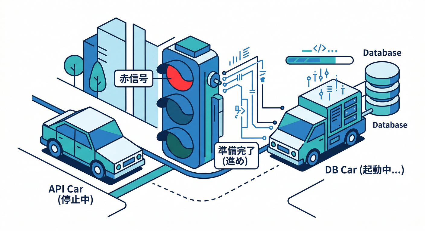 依存関係の待機