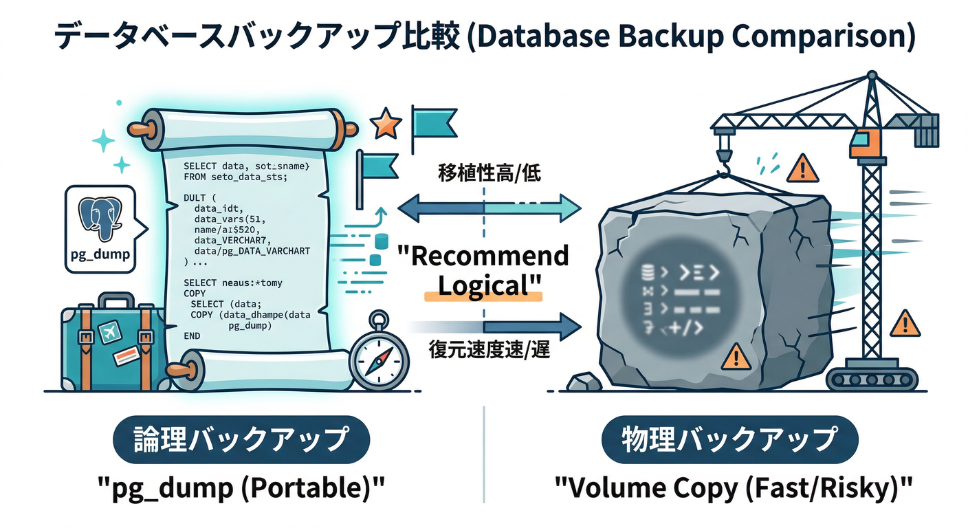logical vs physical backup