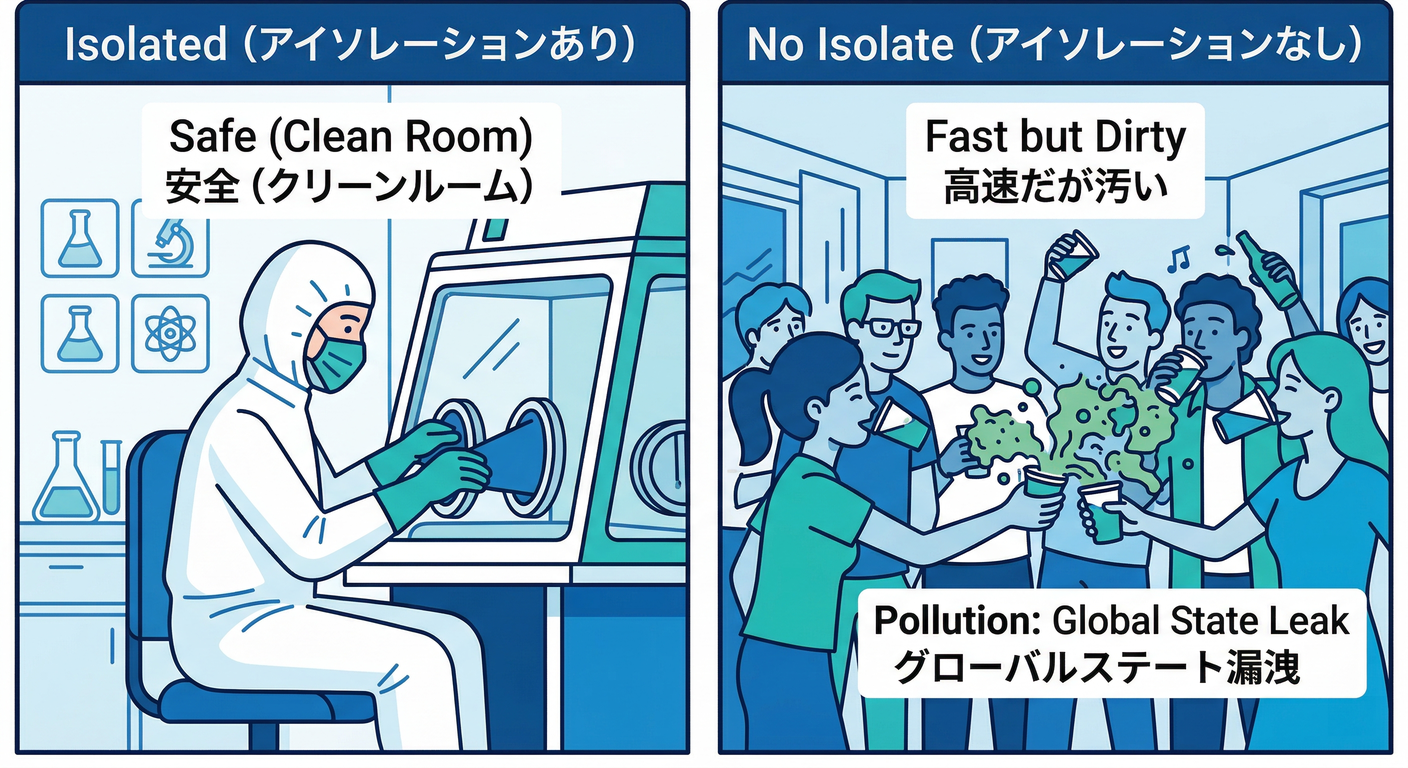 The Risk of No Isolation