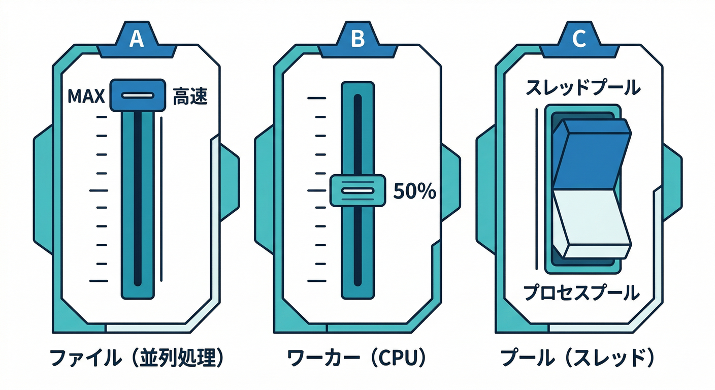Three Parallel Levers