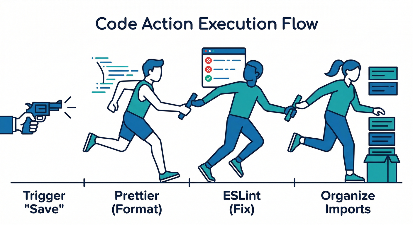 Code Action Execution Flow