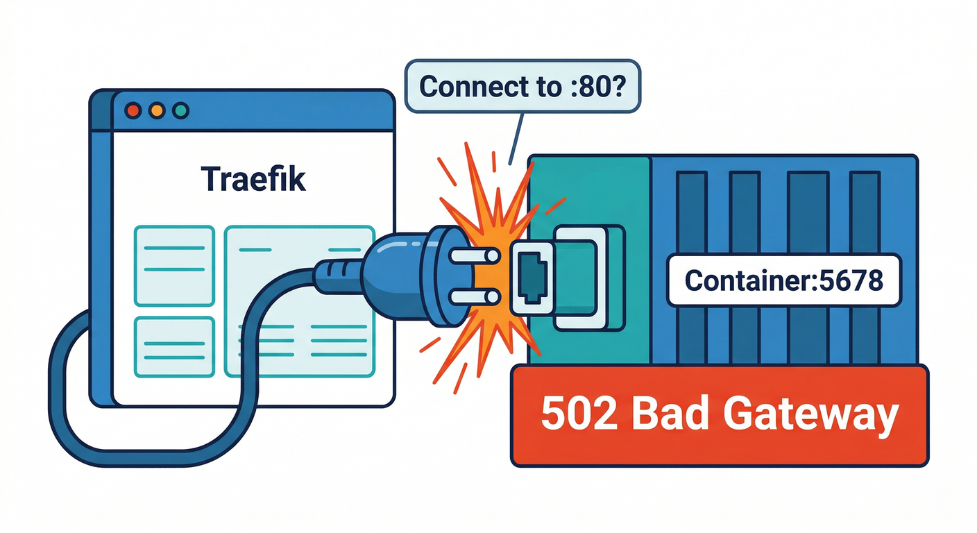 502 Error due to Wrong Port