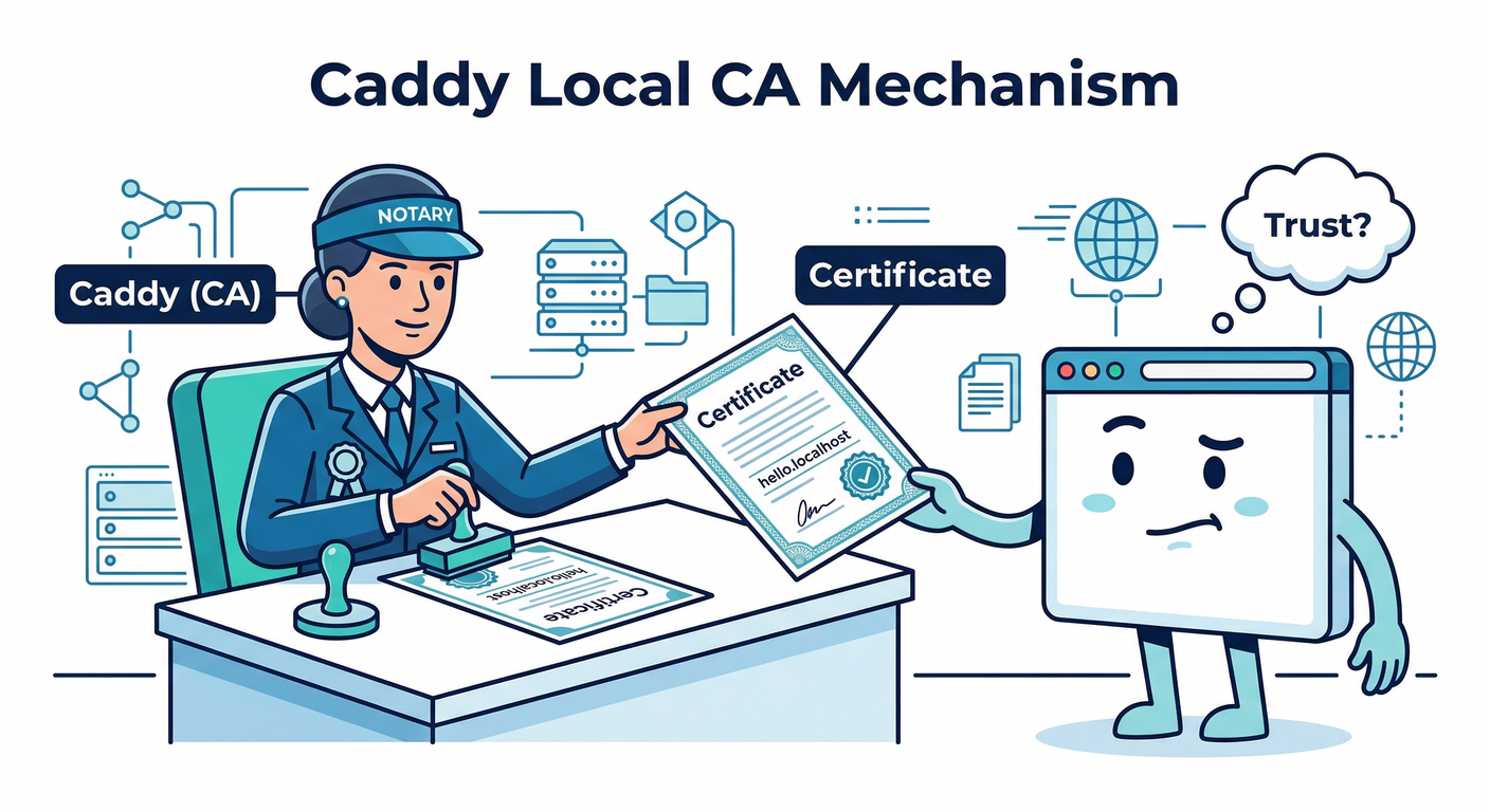 Caddy Local CA Mechanism