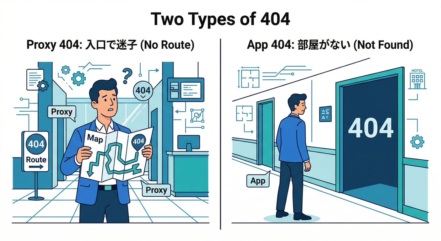Two Types of 404