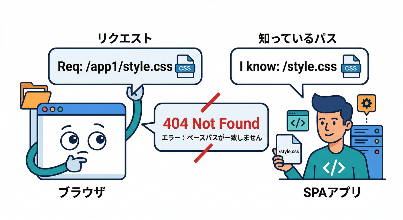 SPA Base Path Mismatch