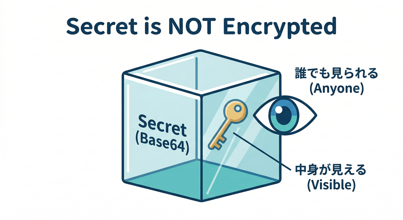 Secret is NOT Encrypted