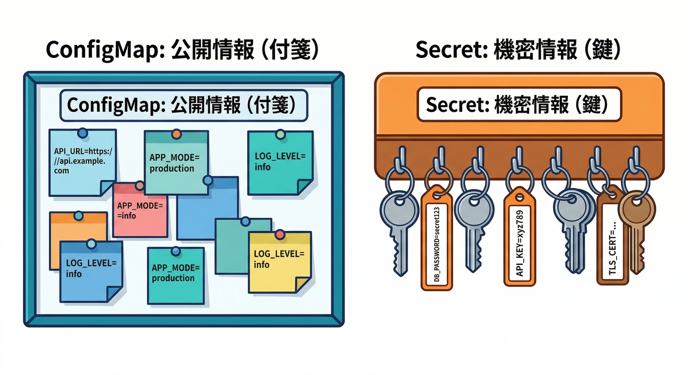 ConfigMap vs Secret