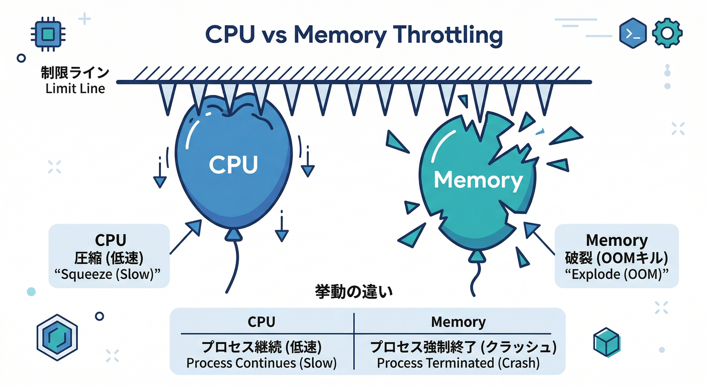 CPU vs Memory Throttling