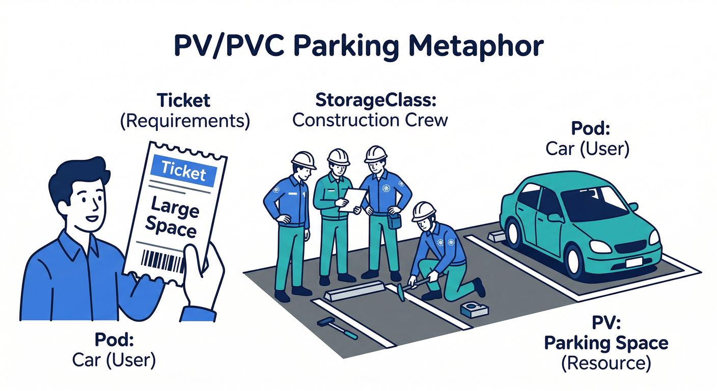 PV/PVC Parking Metaphor