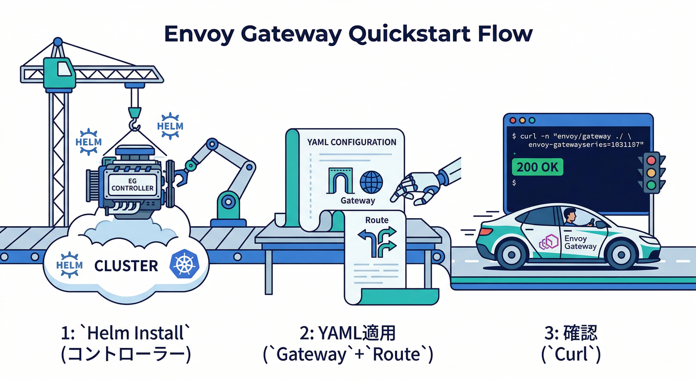 Envoy Gateway Quickstart Flow