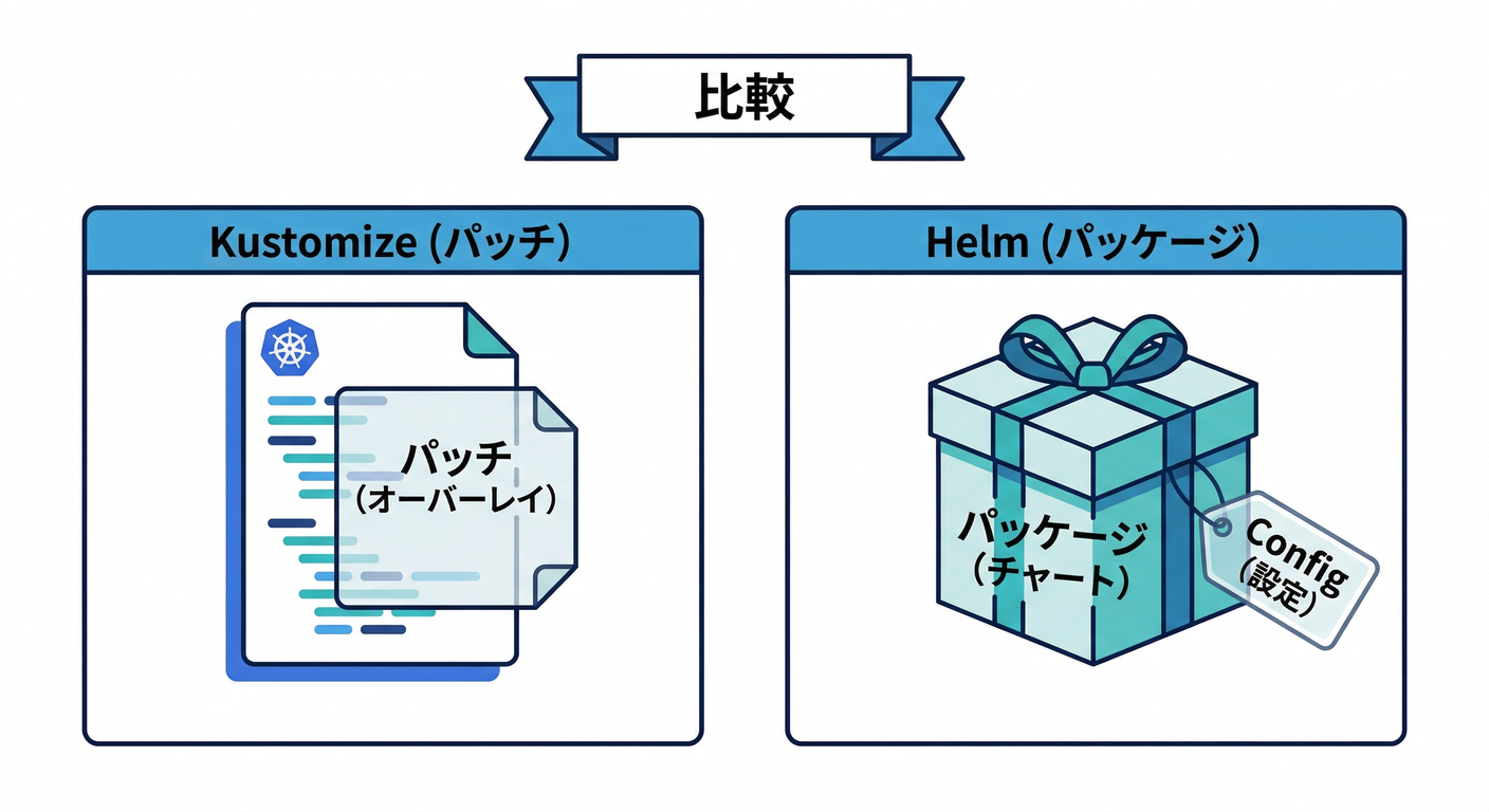 Kustomize vs Helm Concept