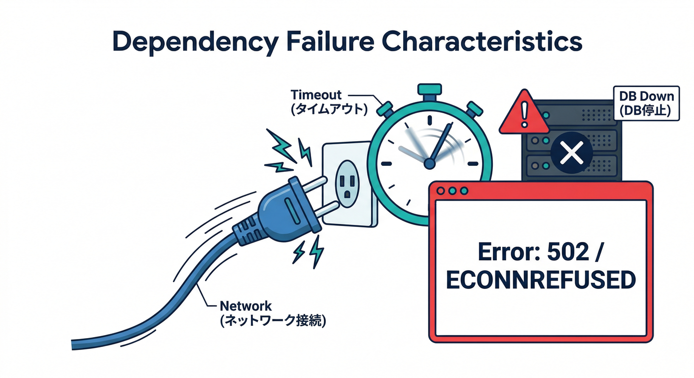 Dependency Failure Characteristics