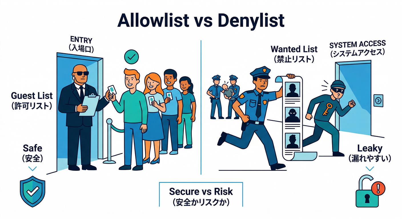 Allowlist vs Denylist