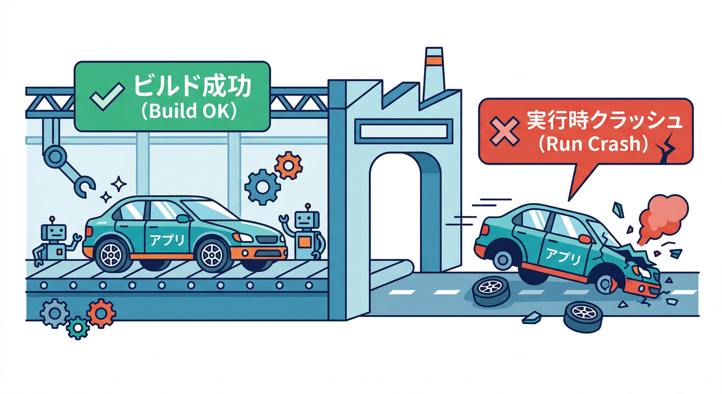 Build Success vs Run Fail