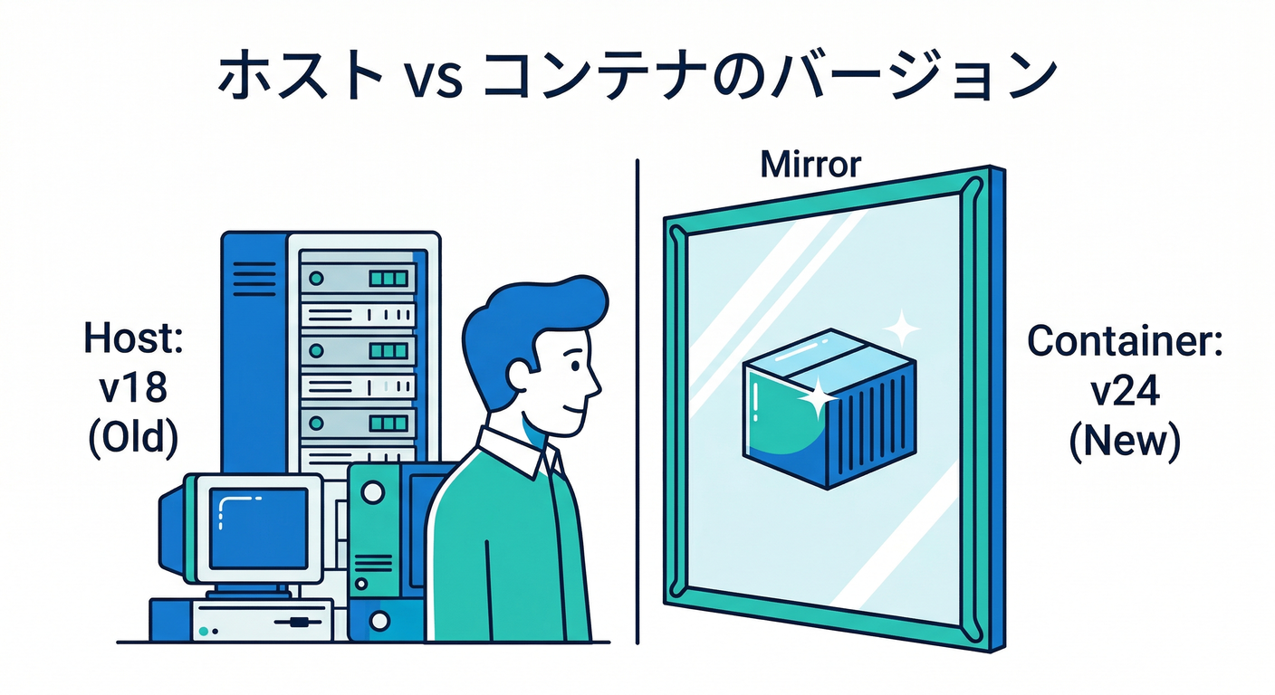 Host vs Container Version