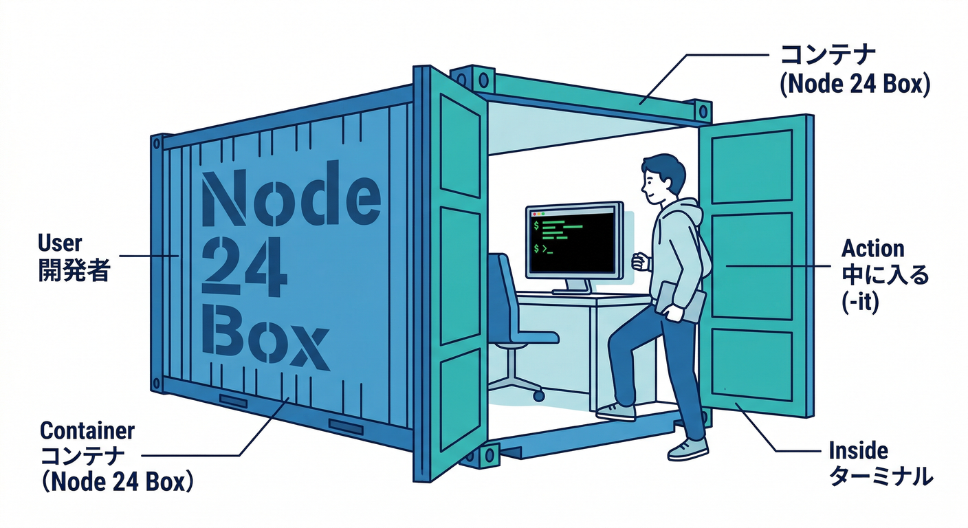 Entering the Container