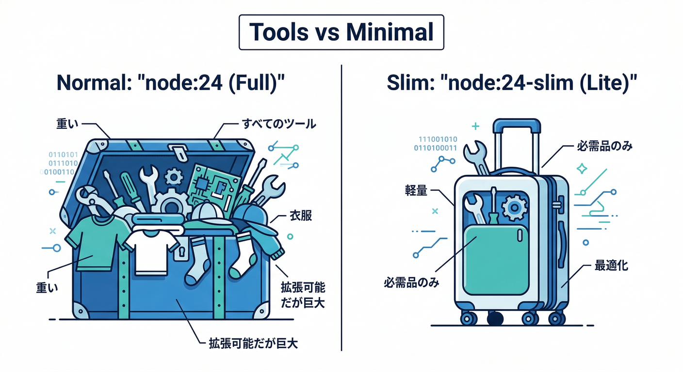 Normal vs Slim Image