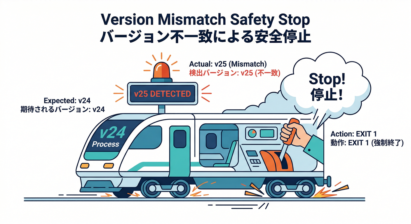 Version Mismatch Safety Stop