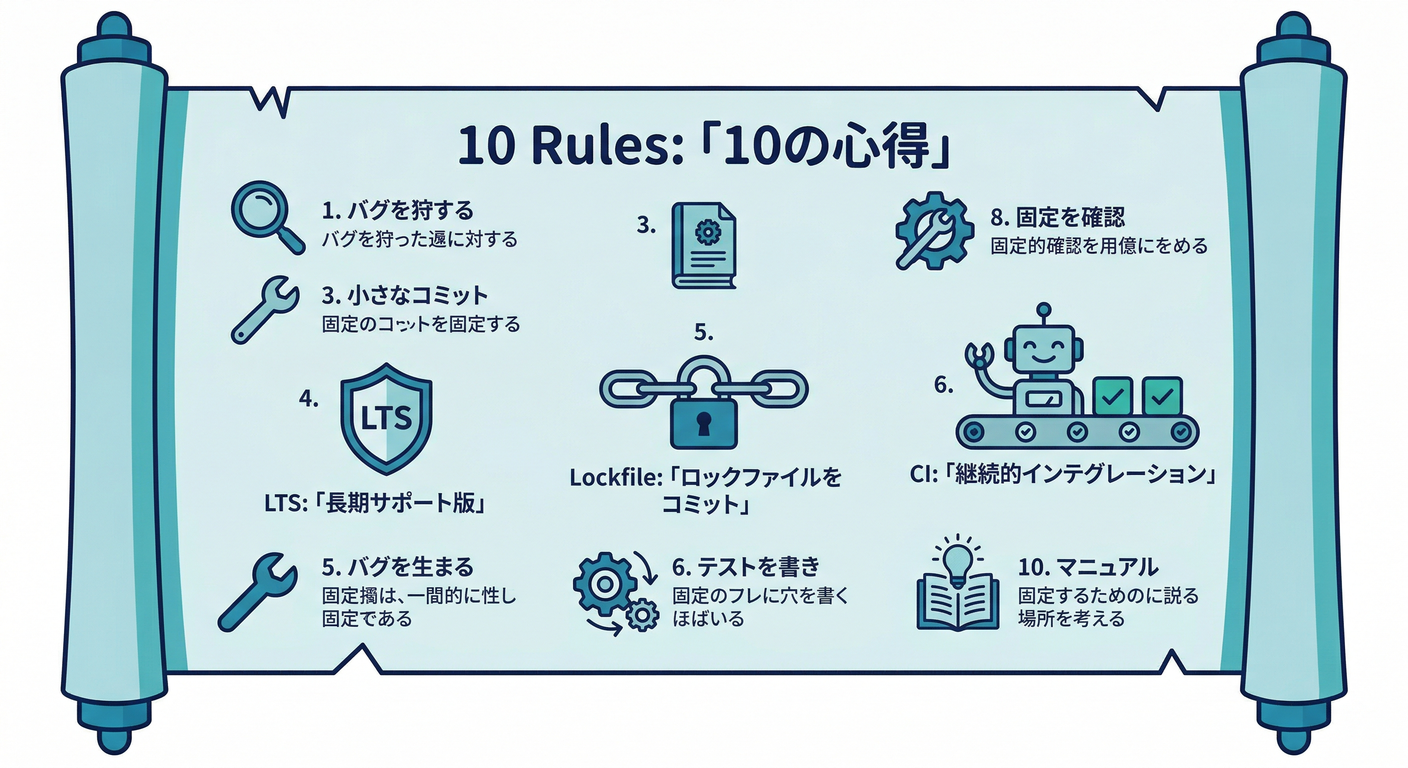 10 Commandments of Fixing