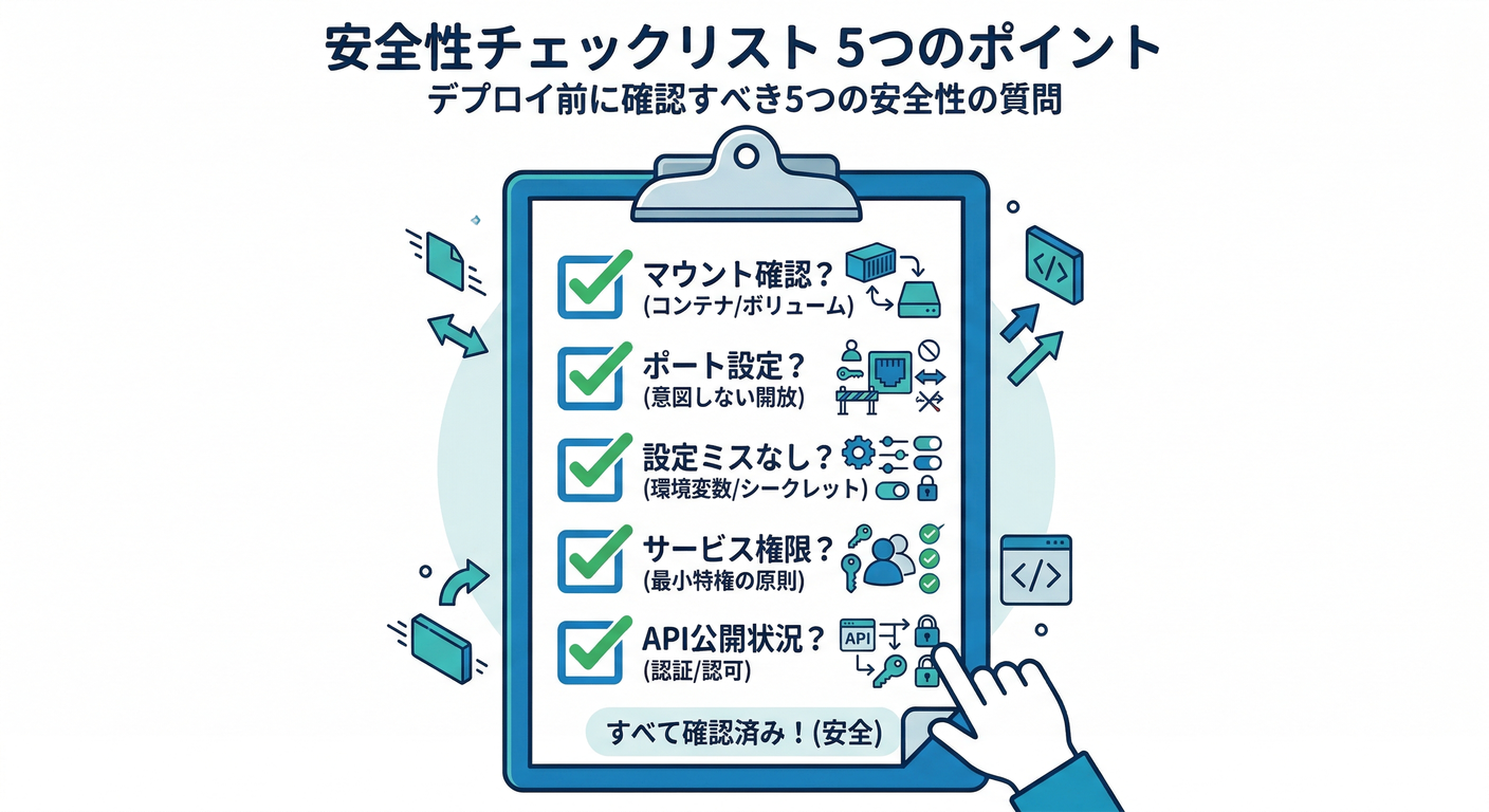 Safety Checklist 5 Points