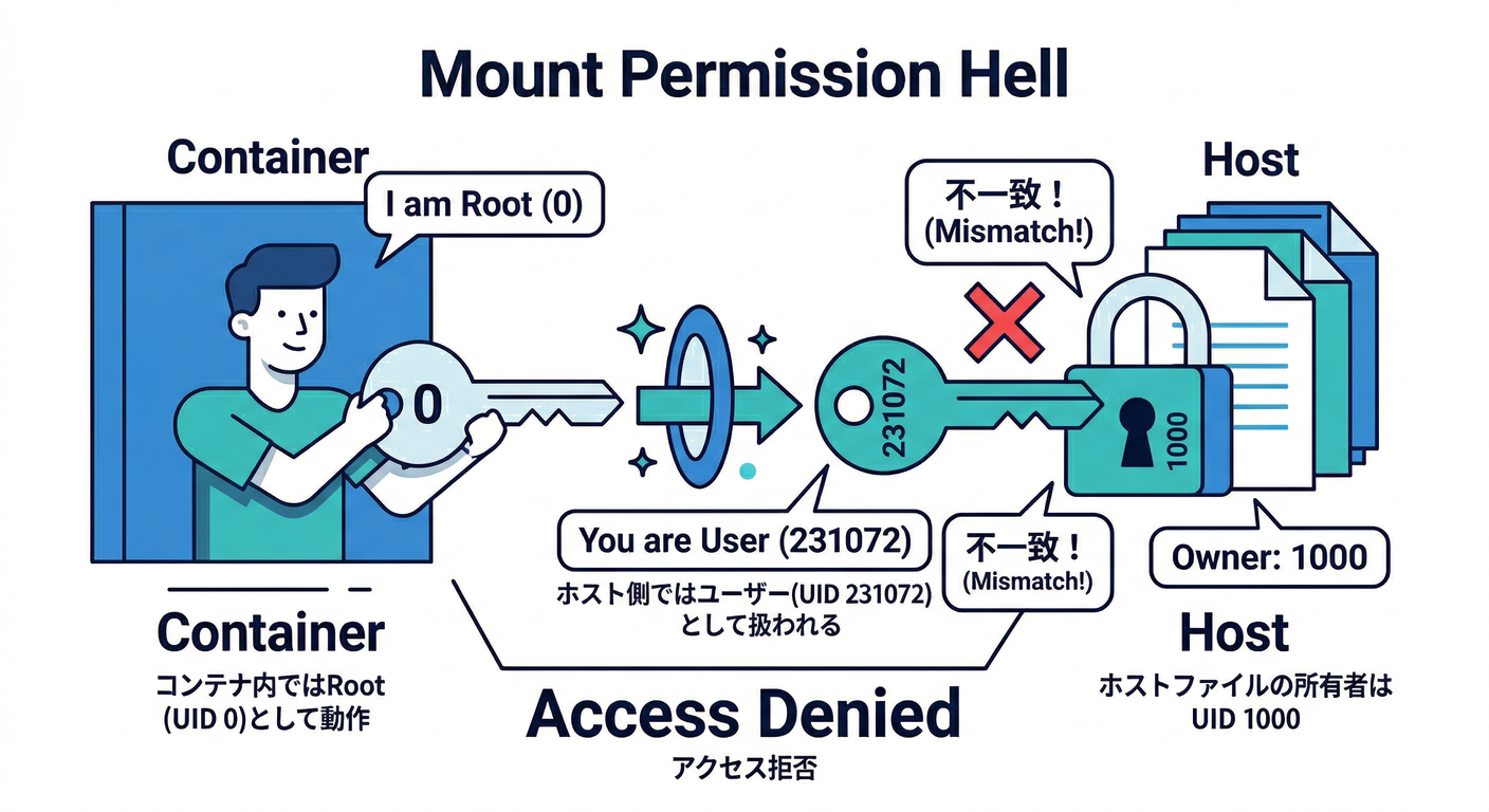 Mount Permission Hell