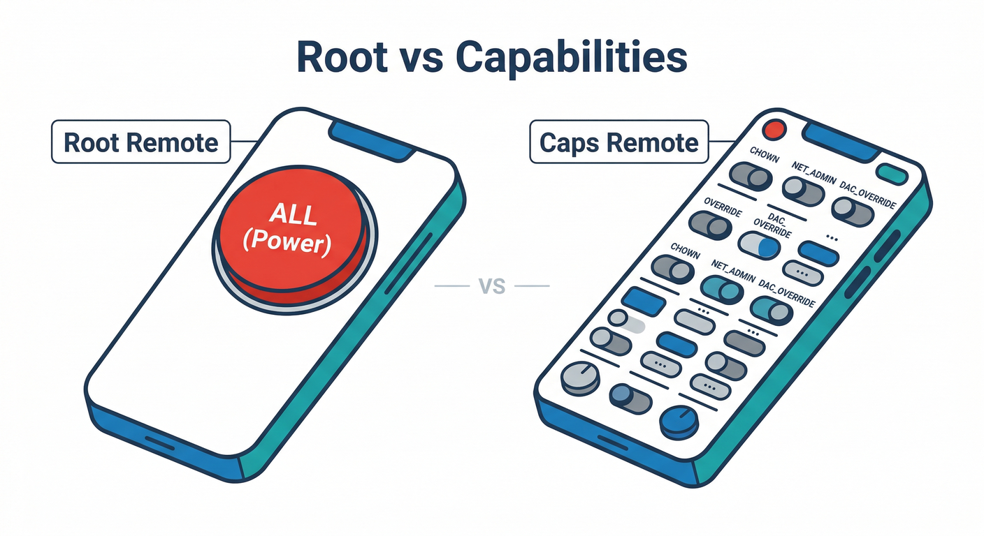 Root vs Capabilities