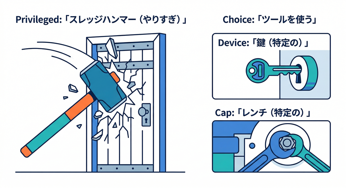 Privileged vs Alternatives