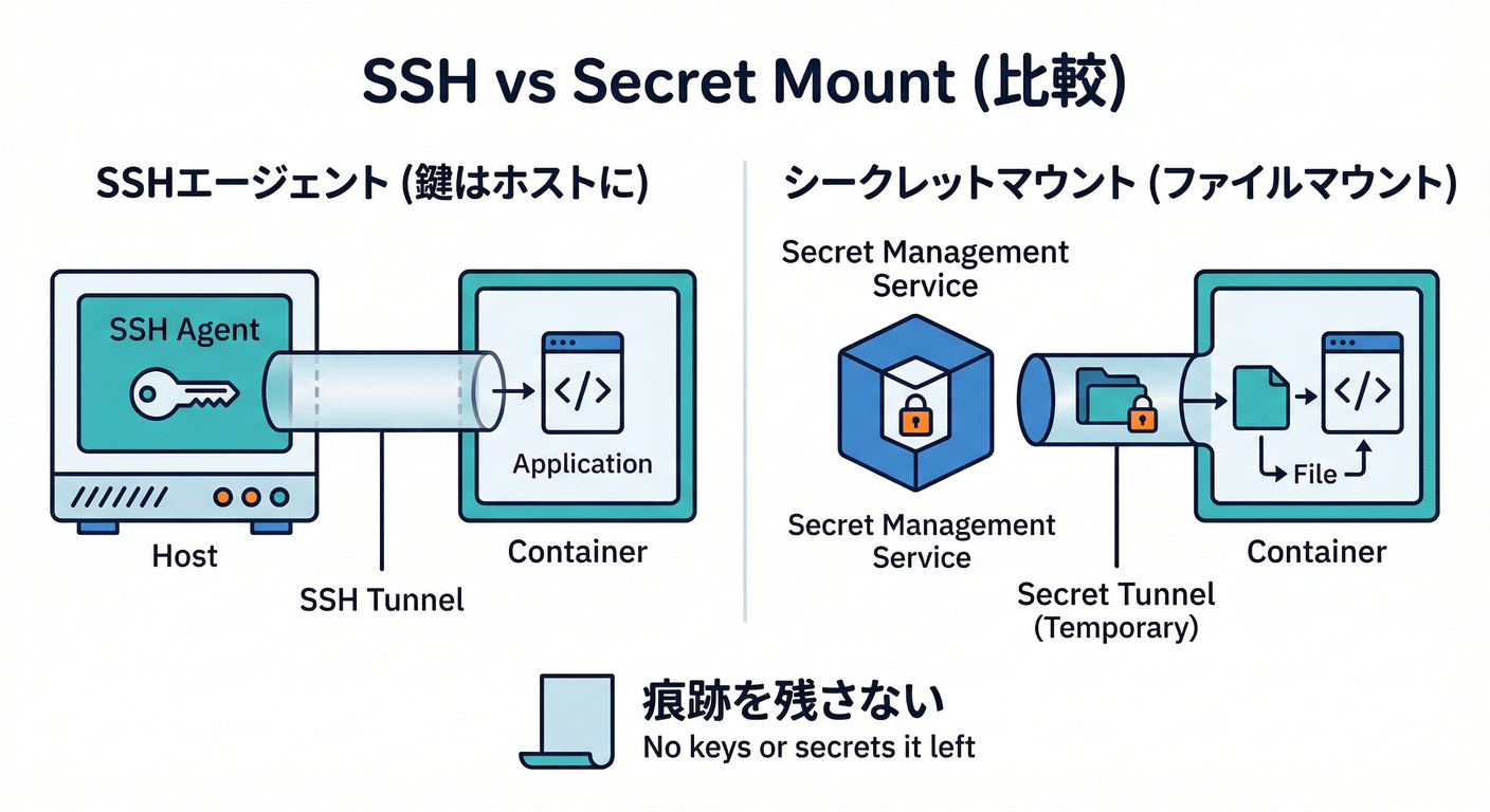 SSH vs Secret Mount