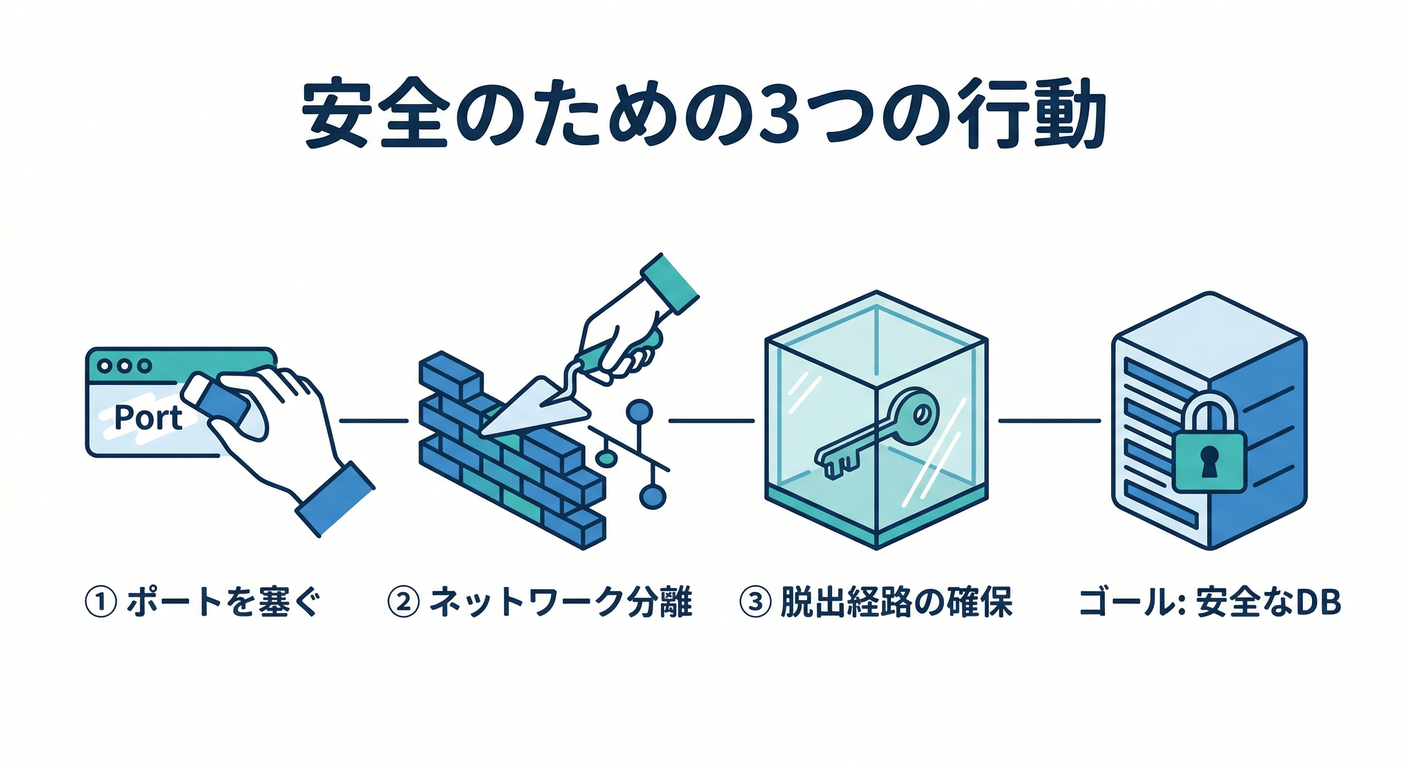 Three Actions for Safety